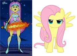 Size: 960x707 | Tagged: fluttershy, princess mandie, safe, the fairly oddparents