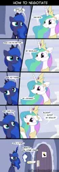 Size: 900x2579 | Tagged: safe, artist:loceri, derpibooru import, princess celestia, princess luna, alicorn, pony, comic, potty, potty time, slice of life, toilet, toilet paper