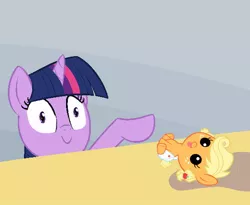 Size: 500x410 | Tagged: applejack, babyjack, derpibooru import, exploitable meme, meme, safe, spill, spilled milk, twilight sparkle