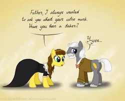 Size: 995x803 | Tagged: artist:panda-with-oar, cosette, crossover, derpibooru import, jean valjean, les miserables, ponified, safe