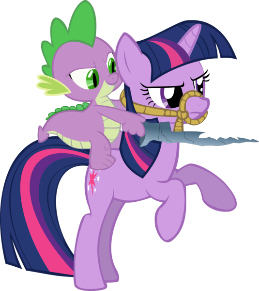 Size: 3568x4001 | Tagged: artist:binaryninj4, derpibooru import, safe, simple background, spike, transparent background, twilight sparkle, vector