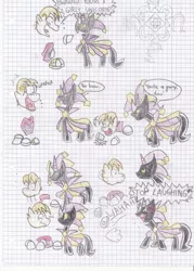 Size: 1024x1431 | Tagged: safe, derpibooru import, ponified, earth pony, pony, unicorn, angry, crossover, dimentio, laughing, paper mario, rayman, super mario bros., super paper mario