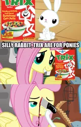 Size: 622x981 | Tagged: angel bunny, angel is a bunny bastard, blood, comic, dead, derpibooru import, edit, edited screencap, fluttershy, kill bill, knife, putting your hoof down, screencap, semi-grimdark, trix