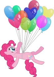 Size: 5000x7153 | Tagged: absurd resolution, artist:stabzor, balloon, derpibooru import, pinkie pie, safe, then watch her balloons lift her up to the sky