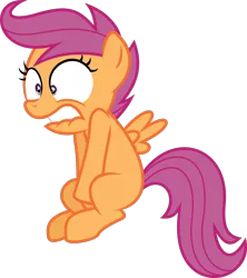 Size: 1066x1199 | Tagged: safe, artist:deadparrot22, derpibooru import, scootaloo, pegasus, pony, absurd resolution, covering crotch, desperation, female, filly, need to pee, omorashi, potty time, simple background, solo, svg, transparent background, vector