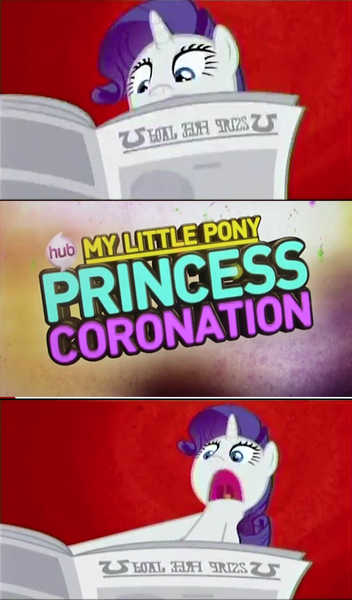 Size: 473x807 | Tagged: abstract background, comic, derpibooru import, edit, edited screencap, exploitable meme, i'll destroy her, meme, newspaper, newspaper meme, ponyville confidential, rarity, safe, screencap, screencap comic, solo, spoiler:s03