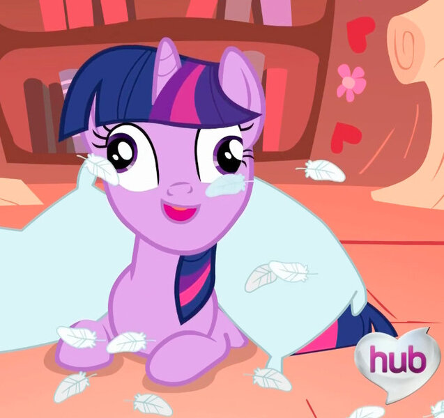 Size: 679x640 | Tagged: derp, derpibooru import, edit, edited screencap, faic, inverted mouth, look before you sleep, pillow fight, safe, screencap, solo, twilight sparkle