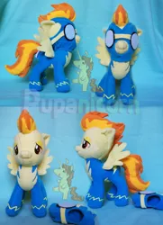 Size: 761x1049 | Tagged: artist:lemonkylie, derpibooru import, goggles, irl, photo, plushie, safe, solo, spitfire