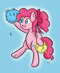 Size: 1100x1332 | Tagged: alternate hairstyle, artist:do-it-yourself, derpibooru import, pinkie pie, ponytail, safe, solo