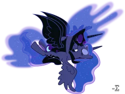 Size: 11740x8810 | Tagged: absurd resolution, artist:90sigma, female, kissing, lesbian, lunamoon, mooncest, nightmare moon, princess luna, selfcest, self ponidox, shipping, simple background, suggestive, transparent background