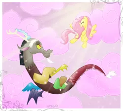 Size: 700x630 | Tagged: safe, artist:cryssy-miu, derpibooru import, discord, fluttershy, discoshy, female, male, shipping, straight