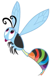 Size: 1600x2362 | Tagged: artist:atmospark, derpibooru import, hornet, insect, insectified, rainbow dash, safe, simple background, species swap, transparent background, vector, wasp