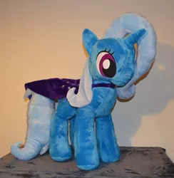 Size: 645x660 | Tagged: safe, artist:finnickie, derpibooru import, trixie, pony, unicorn, cape, clothes, female, irl, mare, photo, plushie, solo