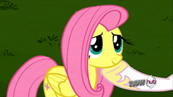 Size: 500x281 | Tagged: animated, blushing, derpibooru import, fluttershy, keep calm and flutter on, princess celestia, safe