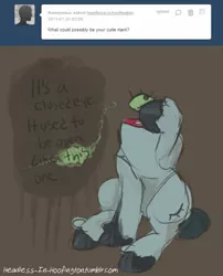 Size: 991x1224 | Tagged: ask, decapitated, derpibooru import, drawblog, headless, headless-in-hoofington, oc, oc:second sight, semi-grimdark, unofficial characters only