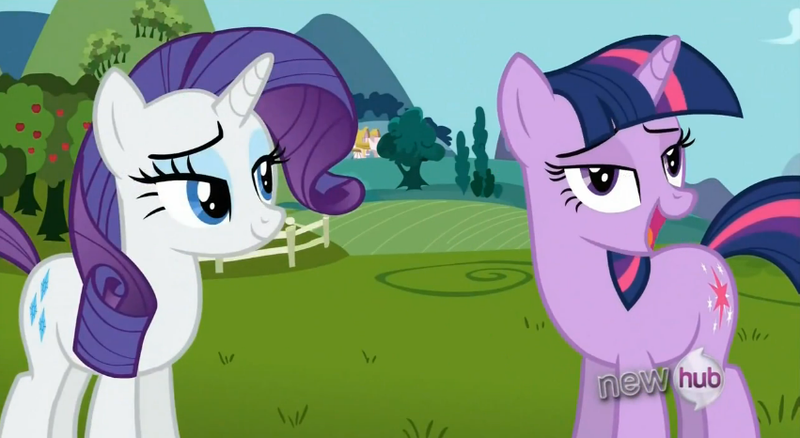 Size: 851x466 | Tagged: safe, derpibooru import, screencap, rarity, twilight sparkle