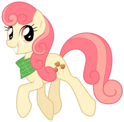 Size: 901x886 | Tagged: apple bumpkin, apple family member, artist:kumkrum, bandana, derpibooru import, safe, simple background, solo, transparent background, trotting, vector