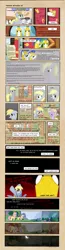 Size: 1306x5000 | Tagged: semi-grimdark, artist:rainbow man, derpibooru import, derpy hooves, dinky hooves, fluttershy, pegasus, pony, comic, feels, female, letter, mare, royal guard, tearjerker