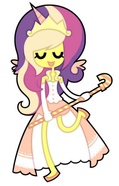 Size: 552x859 | Tagged: artist:nekozneko, derpibooru import, horned humanization, humanized, princess cadance, safe, skinny, solo, winged humanization