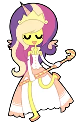 Size: 552x859 | Tagged: artist:nekozneko, derpibooru import, horned humanization, humanized, princess cadance, safe, skinny, solo, winged humanization