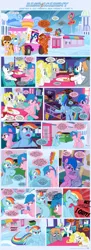 Size: 1225x3360 | Tagged: safe, artist:sorcerushorserus, derpibooru import, baby ribbs, brolly, derpy hooves, firefly, rainbow dash, surprise, whitewash, oc, pegasus, pony, comic:dash academy, argie ribbs, comic, drama, female, g1, g1 to g4, generation leap, male, mare, sad, stallion