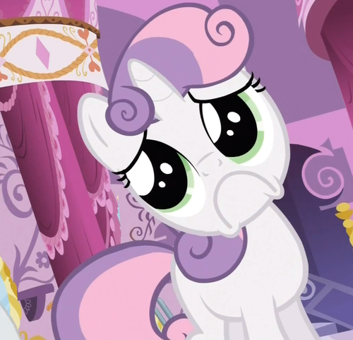 Size: 500x481 | Tagged: :c, derpibooru import, sad, safe, sleepless in ponyville, sweetie belle, sweetie frown