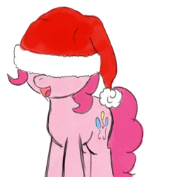 Size: 4000x4000 | Tagged: safe, artist:caumen, derpibooru import, pinkie pie, absurd resolution, hat, santa hat, solo