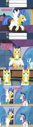 Size: 1000x3866 | Tagged: safe, artist:hakar-kerarmor, derpibooru import, shining armor, oc, oc:nors, ask four inept guardponies, ask, royal guard