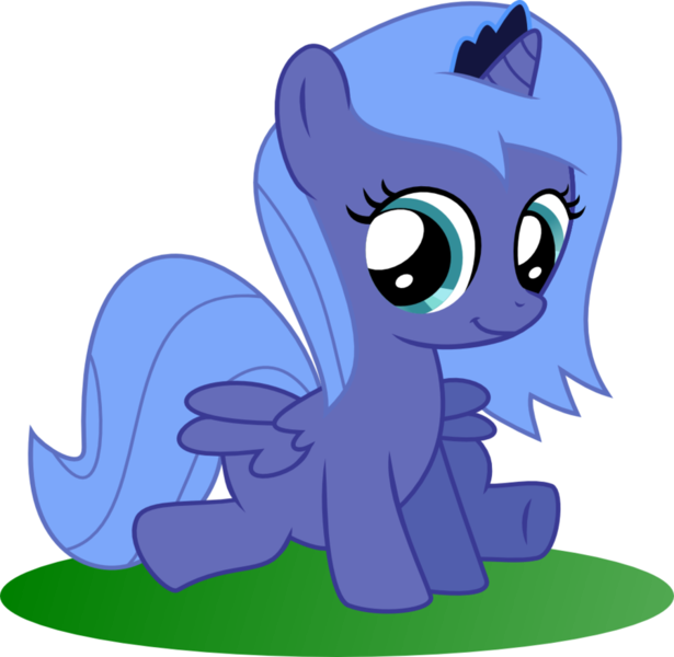 Size: 900x878 | Tagged: safe, artist:ulyssesgrant, derpibooru import, princess luna, pony, cute, filly, simple background, sitting, solo, transparent background, vector, woona