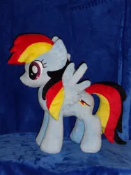 Size: 480x640 | Tagged: artist:whitedove-creations, derpibooru import, german, german dash, germany, irl, photo, plushie, rainbow dash, rainbow deutsch, recolor, safe