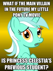 Size: 625x833 | Tagged: safe, derpibooru import, lyra heartstrings, equestria girls, conspiracy lyra, exploitable meme, hilarious in hindsight, implied sunset shimmer, it happened, lyra got it right, meme, movie