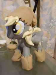 Size: 480x640 | Tagged: safe, artist:legadema, derpibooru import, derpy hooves, pegasus, pony, female, irl, mare, paper bags, photo, plushie, solo