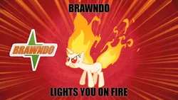 Size: 1280x720 | Tagged: brawndo, derpibooru import, edit, edited screencap, feeling pinkie keen, fire, glare, gritted teeth, idiocracy, mane of fire, rapidash, rapidash twilight, safe, screencap, solo, twilight sparkle