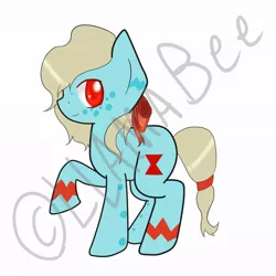 Size: 894x894 | Tagged: safe, artist:llamabee, derpibooru import, oc, unofficial characters only, earth pony, pony, bow