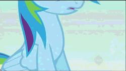 Size: 640x360 | Tagged: dead source, safe, derpibooru import, edit, edited screencap, screencap, rainbow dash, pegasus, pony, the mysterious mare do well, animated, caption, female, flying, gif, hoofy-kicks, hub logo, image macro, mare, meme, out of context, rearing, sexy, solo, subtitles, text, wings