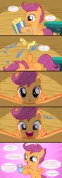 Size: 1280x3644 | Tagged: ask the crusaders, derpibooru import, happy, ipod, safe, scootaloo, solo, tumblr