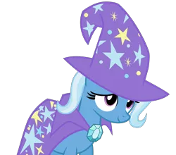 Size: 6818x6000 | Tagged: safe, artist:optimus97, derpibooru import, trixie, pony, unicorn, magic duel, absurd resolution, amulet, cape, clothes, female, hat, mare, simple background, smiling, solo, transparent background, vector, wizard hat