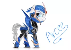 Size: 1069x747 | Tagged: arcee, artist:speedfeather, derpibooru import, ponified, safe, transformers, transformers prime