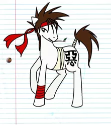 Size: 940x1065 | Tagged: safe, artist:neko-chan333, derpibooru import, ponified, bandage, rurouni kenshin, sanosuke sagara