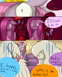 Size: 4000x5000 | Tagged: anthro, applejack, artist:reneesdetermination, breasts, busty pinkie pie, comic, comic:stone cold, derpibooru import, grimdark, pinkamena diane pie, pinkie pie, rainbow dash, stone cold