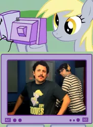 Size: 511x700 | Tagged: safe, derpibooru import, derpy hooves, pegasus, pony, 8-bit mickey, brony, channel awesome, exploitable meme, female, mare, meme, paw dugan, tgwtg, that guy with the glasses, to boldly flee, tv meme