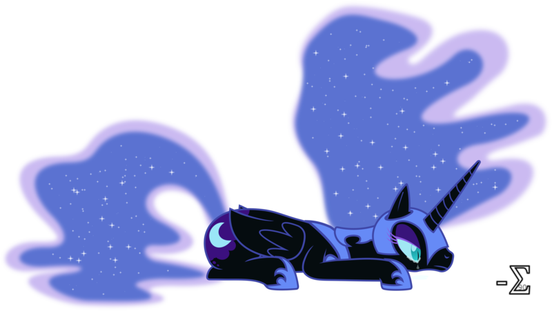 Size: 10490x5920 | Tagged: absurd resolution, artist:90sigma, crying, derpibooru import, nightmare moon, sad, safe, simple background, transparent background, vector