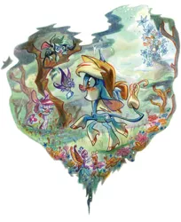 Size: 500x612 | Tagged: safe, artist:potatofarmgirl, derpibooru import, pony, unicorn, barely pony related, billie