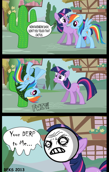 Size: 800x1257 | Tagged: artist:zarshi-zarshi, asdfmovie, cactus, comic, derpibooru import, rainbow dash, safe, twilight sparkle