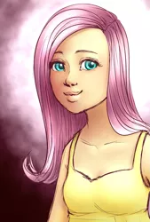 Size: 1181x1748 | Tagged: artist:sandy101010, fluttershy, humanized, safe