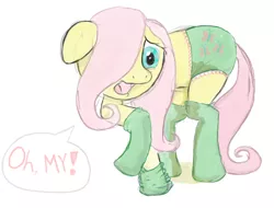 Size: 1448x1101 | Tagged: artist needed, clothes, cutie mark underwear, derpibooru import, embarrassed, fluttershy, frilly underwear, green underwear, knees pressed together, need to pee, omorashi, panties, pissing, potty time, puddle, socks, solo, stockings, suggestive, underwear, urine, watersports, wetting, wingless