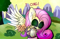 Size: 998x662 | Tagged: artist:extradan, flutterbot, fluttershy, robot, safe, solo