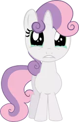 Size: 1298x2000 | Tagged: artist:implatinum, crying, safe, simple background, sweetie belle, transparent background, vector