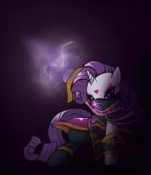 Size: 700x810 | Tagged: artist:bloo-ocean, crossover, derpibooru import, dota 2, rarity, safe, solo, templar assassin