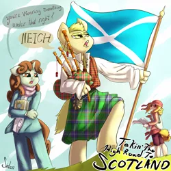 Size: 920x920 | Tagged: anthro, artist:siden, derpibooru import, kilt, oc, safe, scotland, unguligrade anthro, unofficial characters only